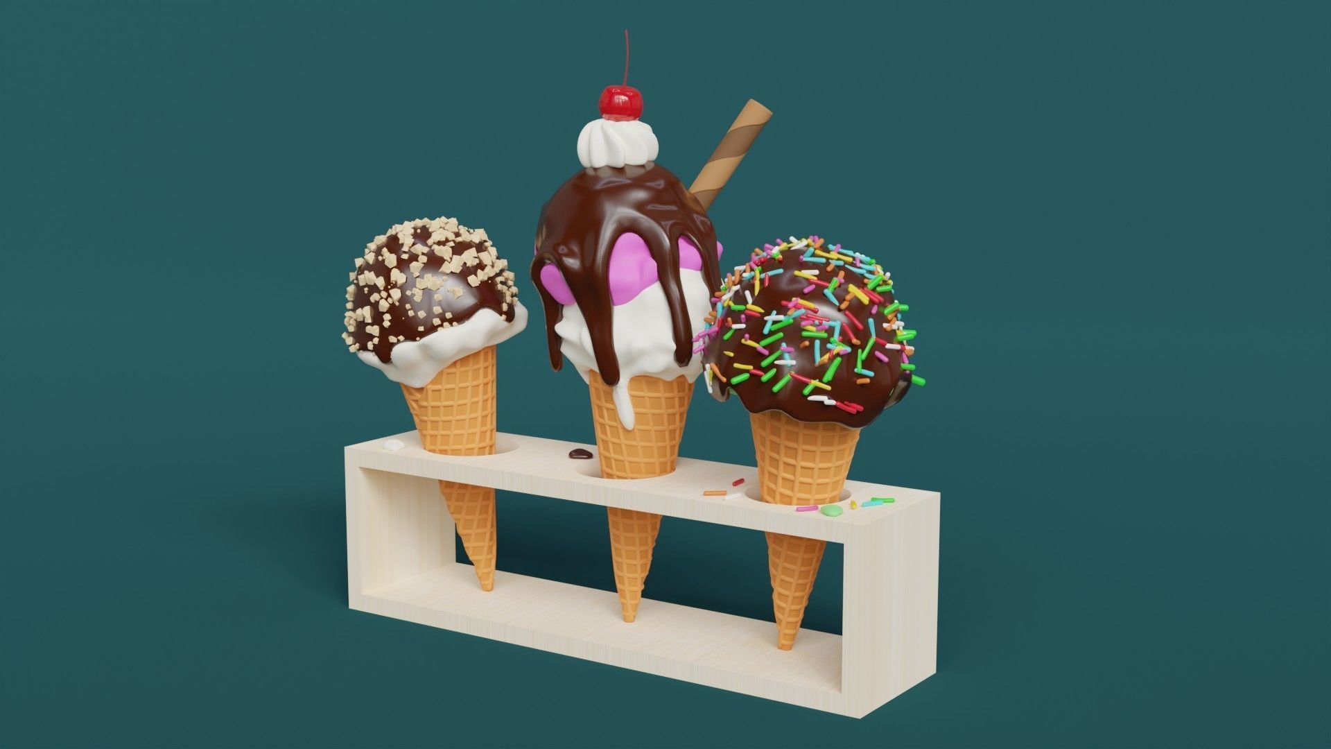 Ice Cream 002 3D model_3