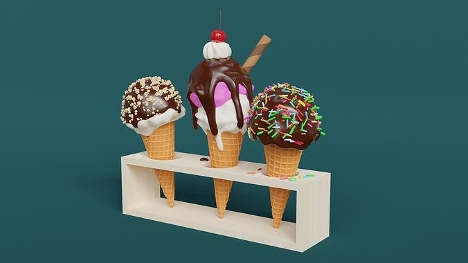 Ice Cream 002 3D model 3
