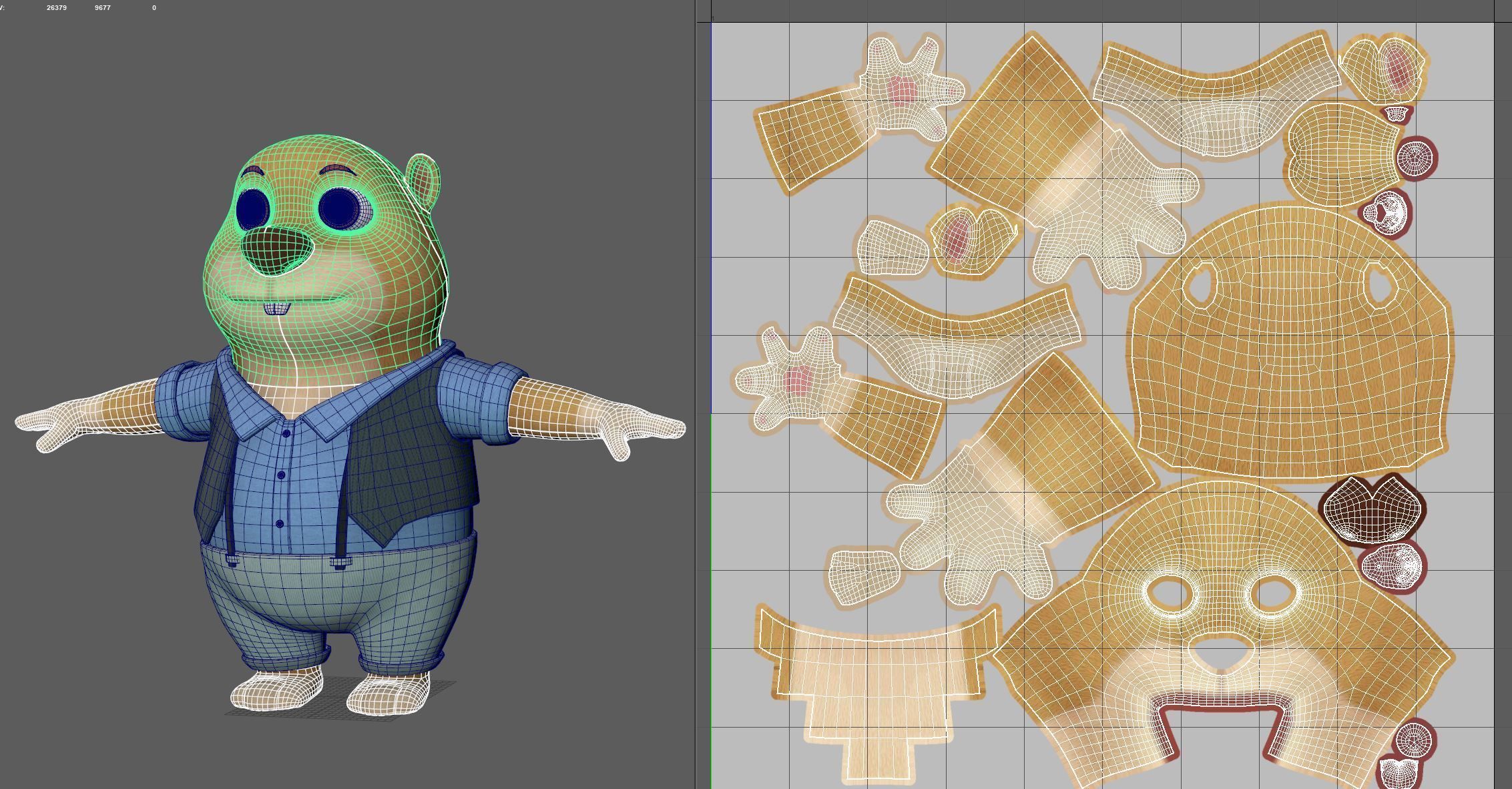 cartoon marmot 3D model_8