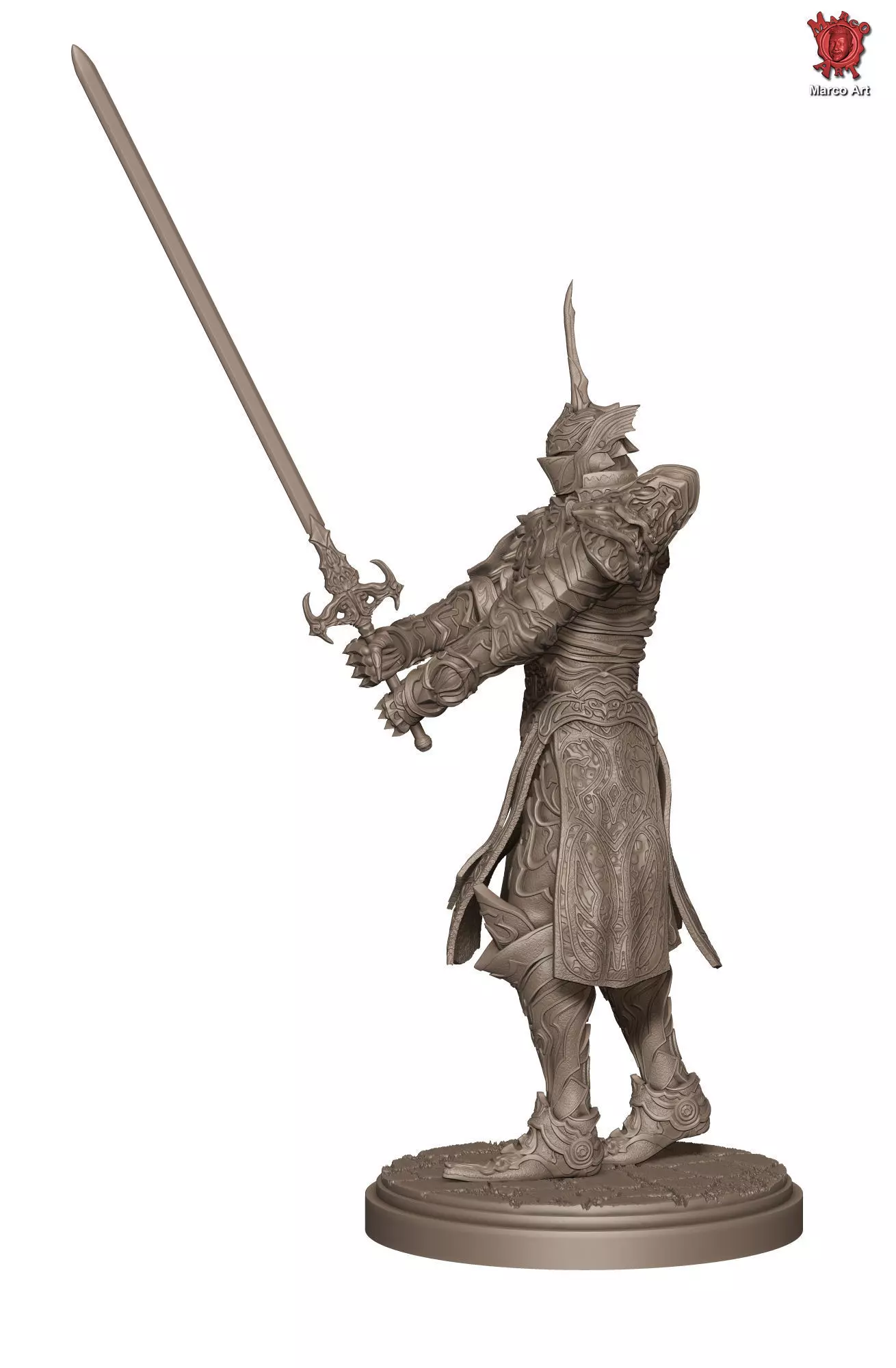 Demon Soul Penetrator  Stl flie  3D print model_0