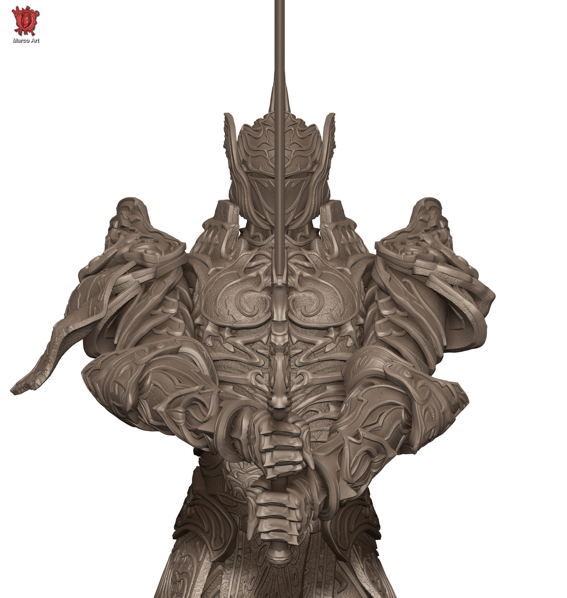 Demon Soul Penetrator  Stl flie  3D print model_5