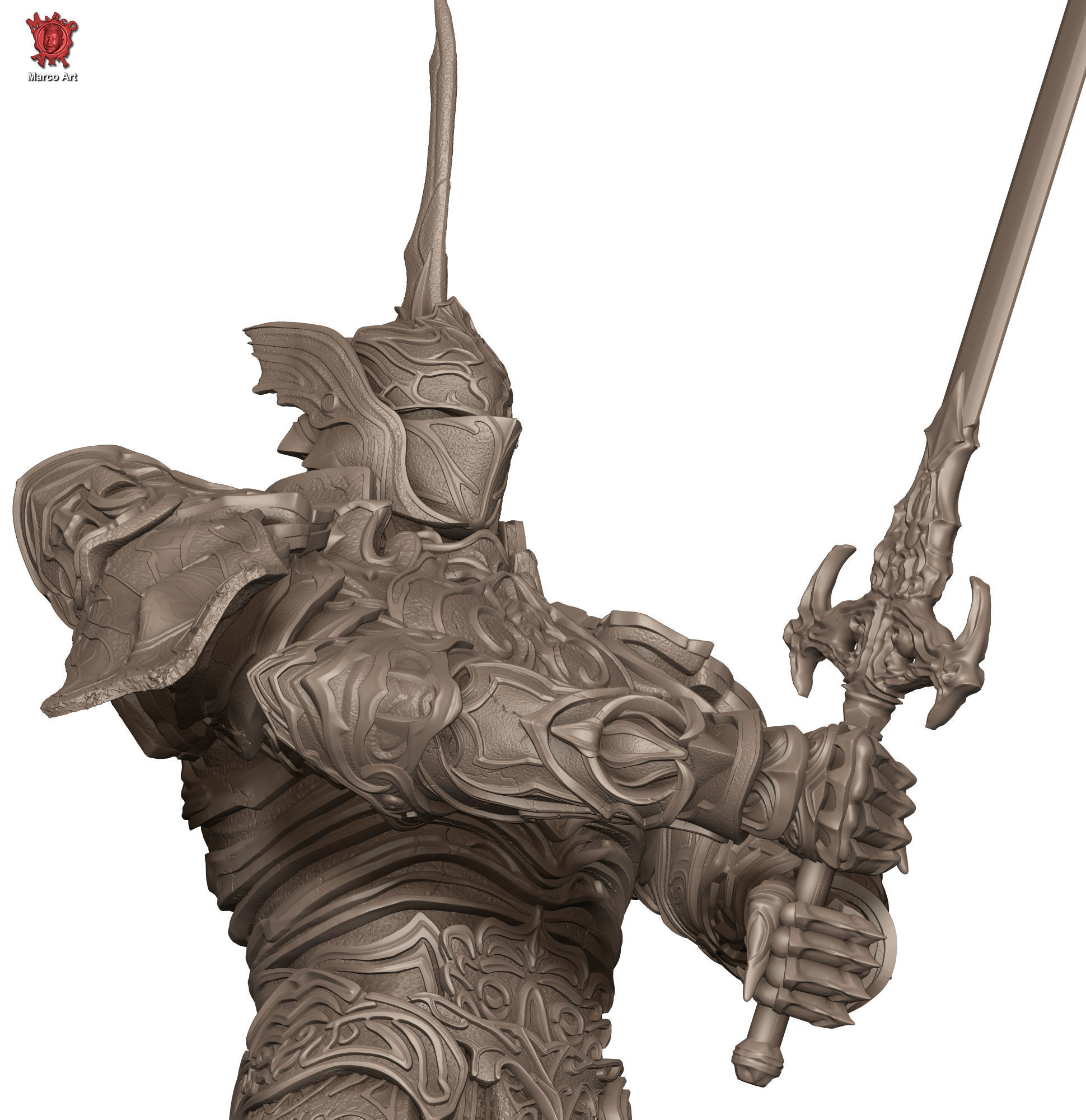 Demon Soul Penetrator  Stl flie  3D print model_1