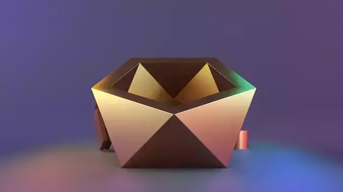 low poly vase 03
