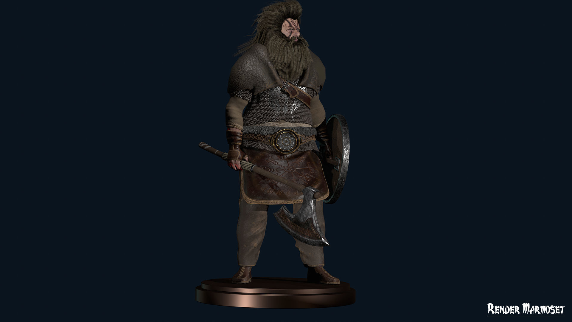 Viking 2 Modular Low-poly 3D model_7
