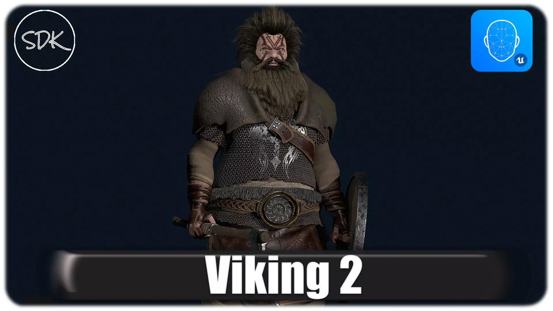Viking 2 Modular Low-poly 3D model_0