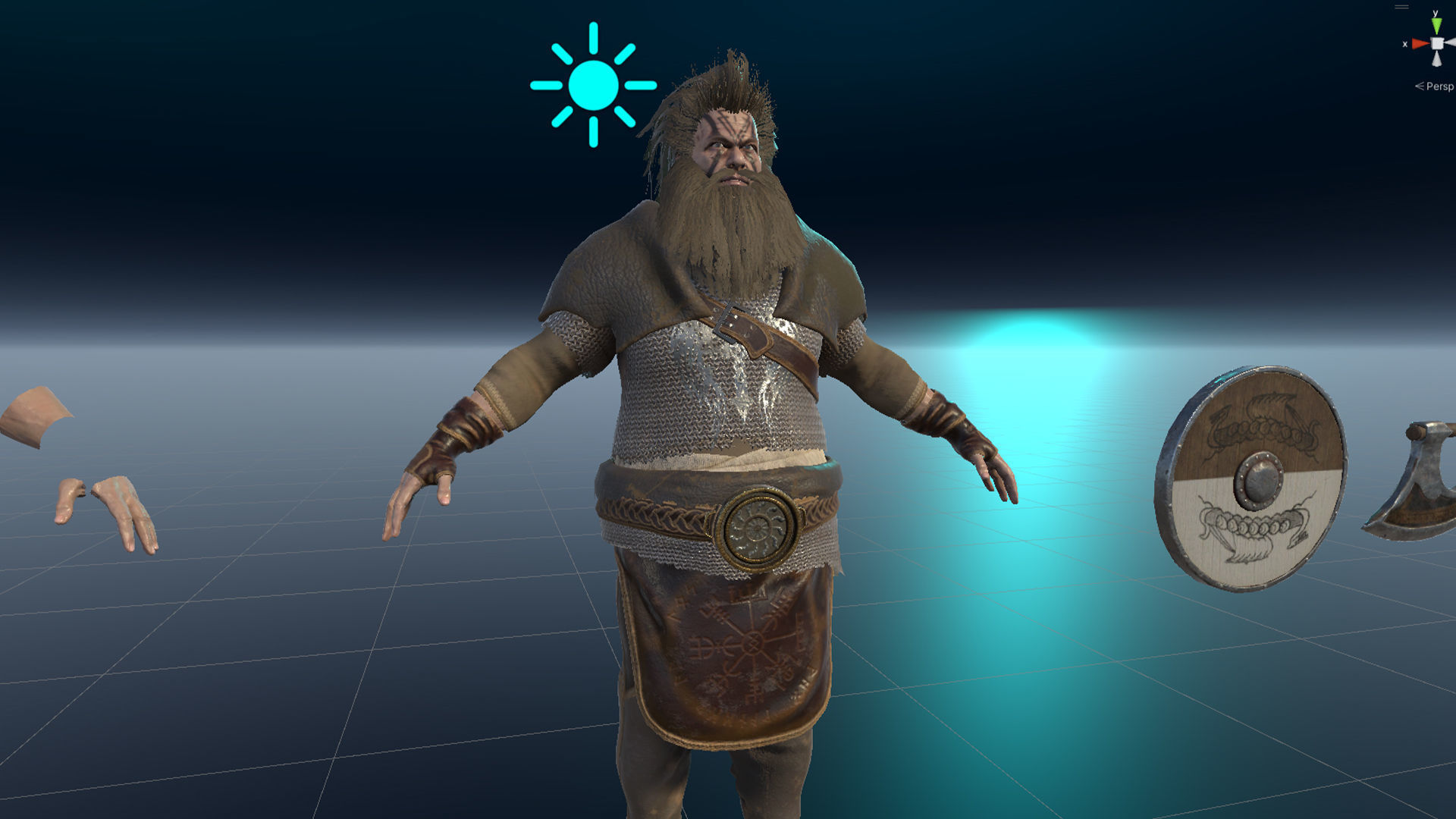 Viking 2 Modular Low-poly 3D model_25