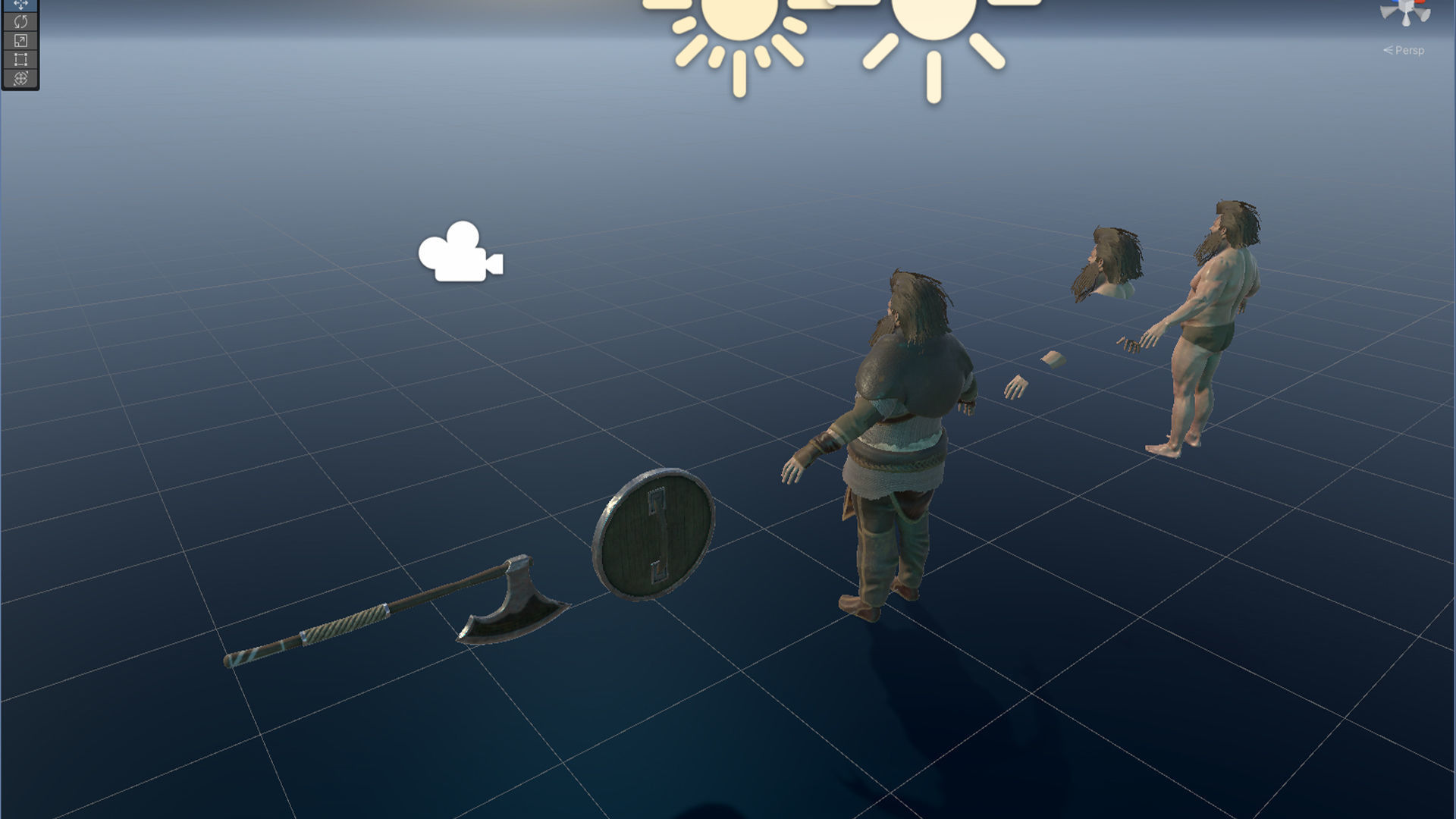 Viking 2 Modular Low-poly 3D model_23