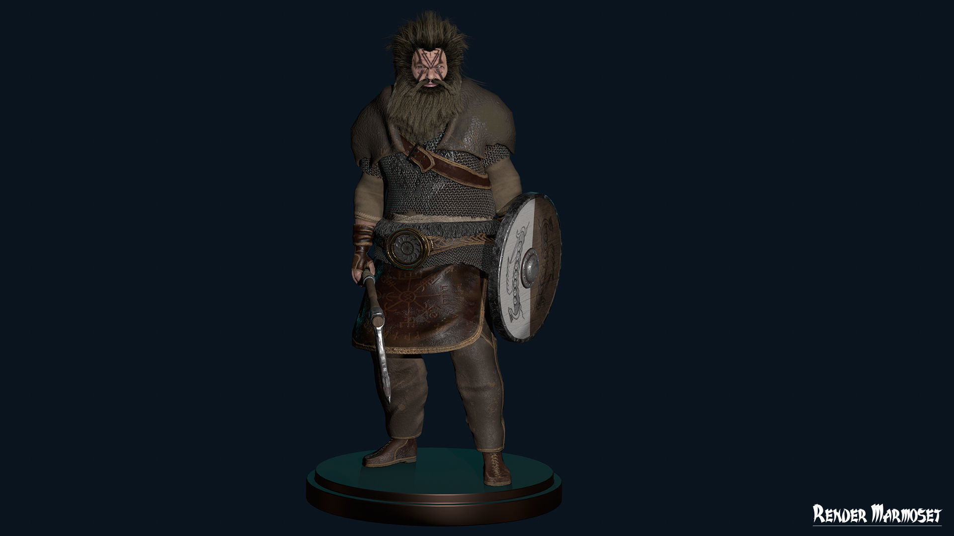 Viking 2 Modular Low-poly 3D model_4