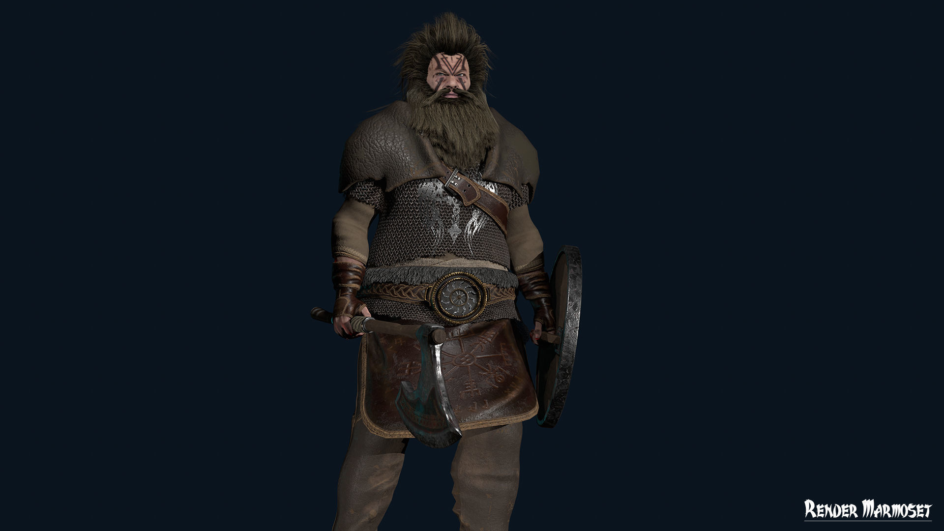 Viking 2 Modular Low-poly 3D model_10