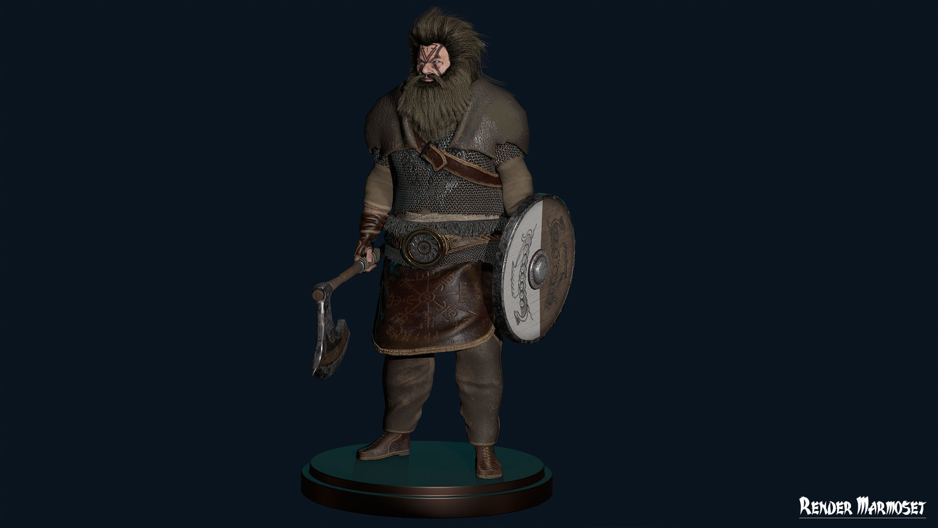 Viking 2 Modular Low-poly 3D model_5