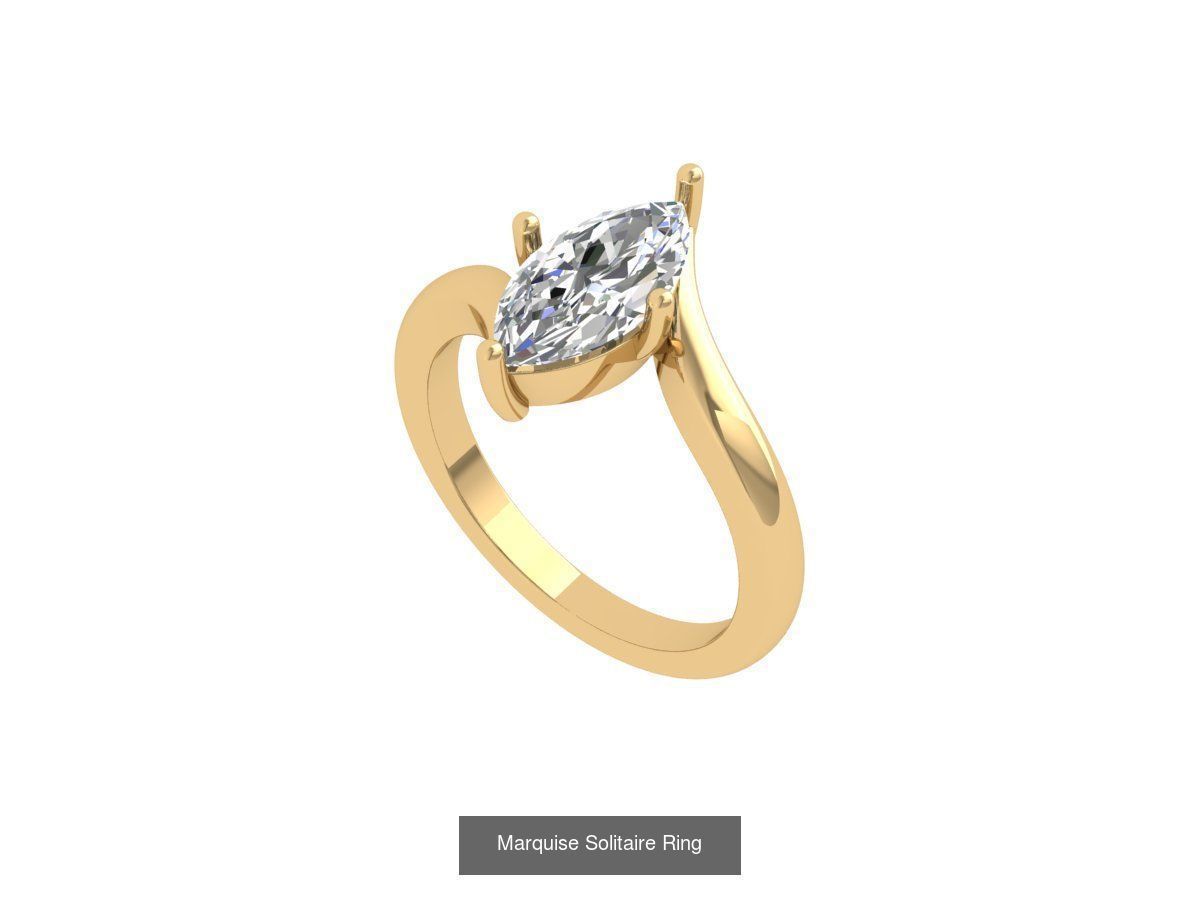 Marquise Ring Collaction 3D Model Collection_3