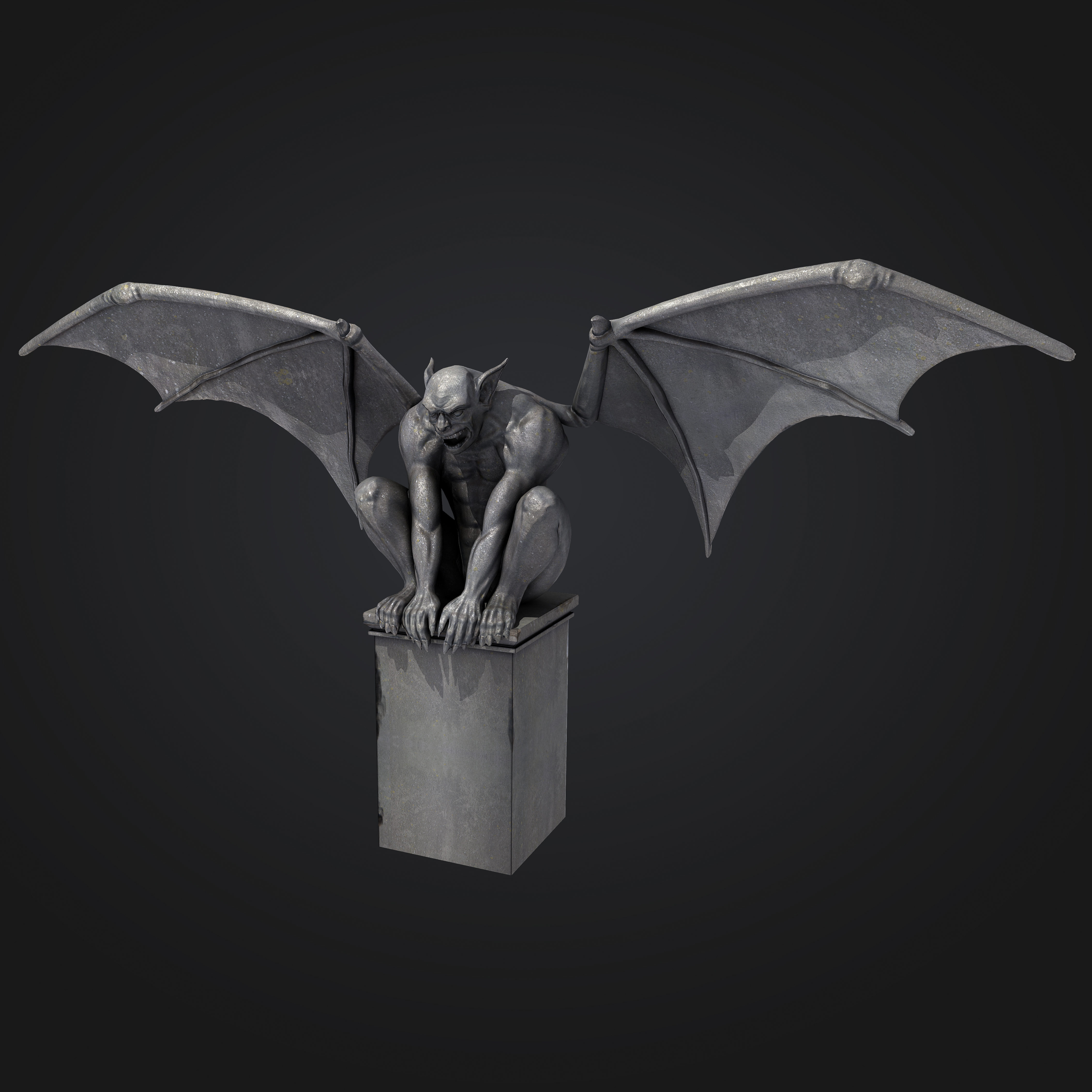 Gargoyle Statue 3D model_1