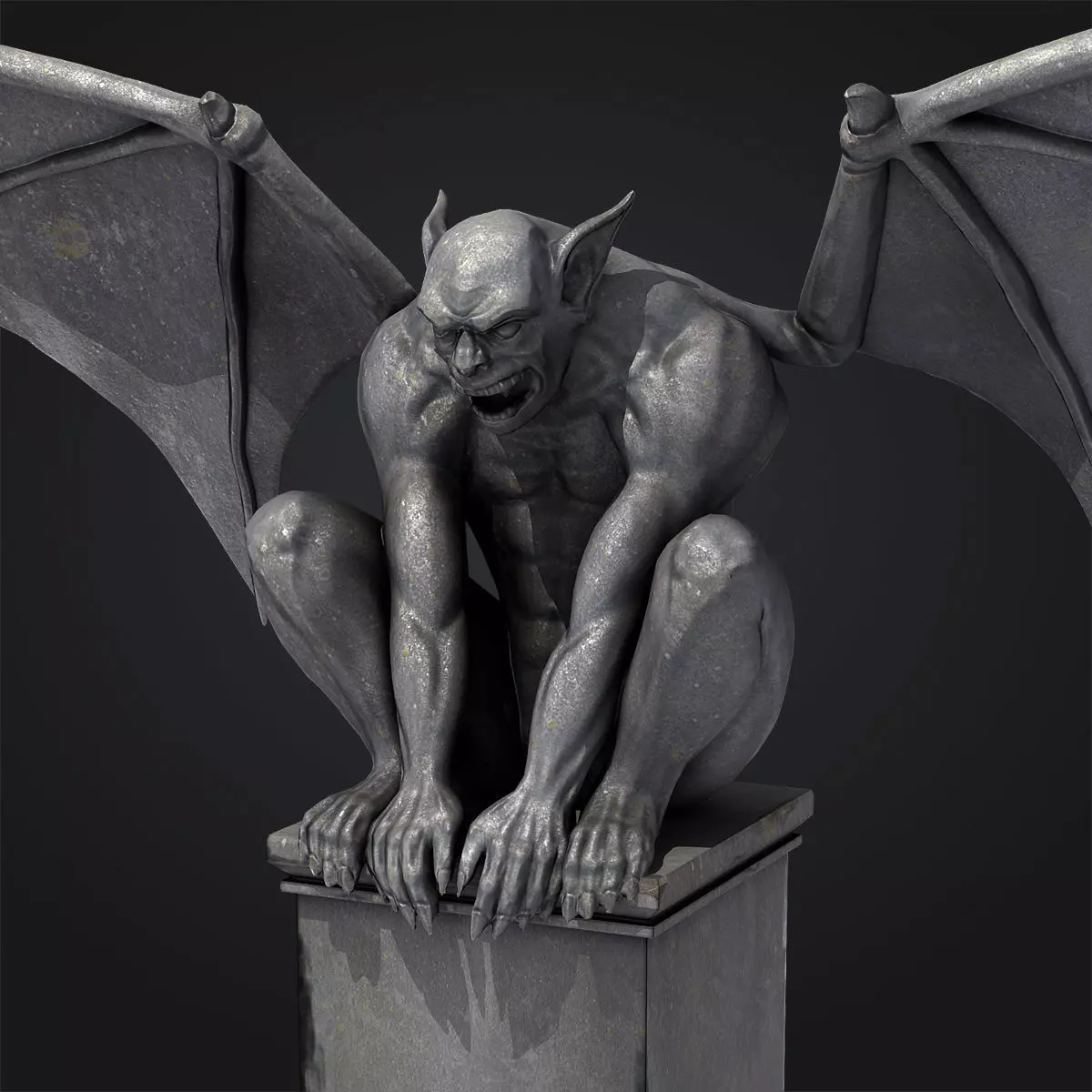 Gargoyle Statue 3D model_0