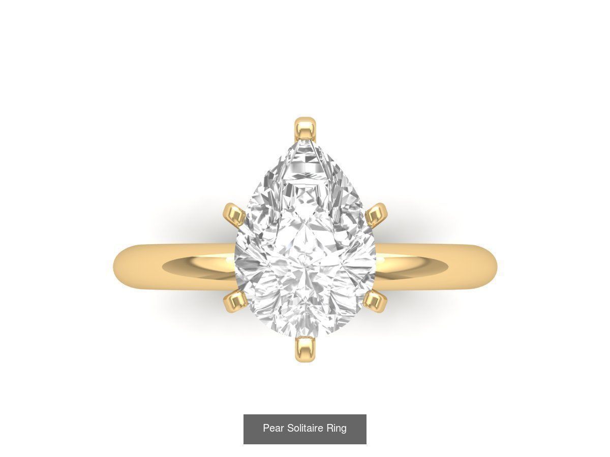 Pear Ring Collaction 3D Model Collection_3
