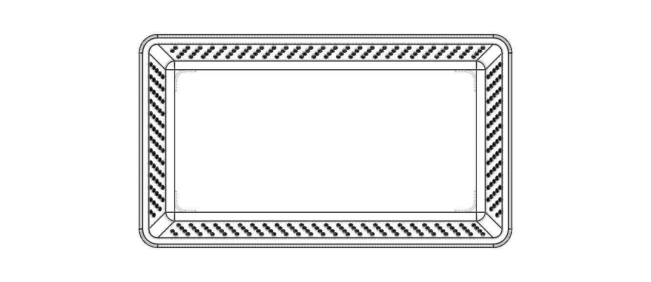 Plastic Multipurpose Storage Basket 35cm x 20cm x 8cm 3D print model_15