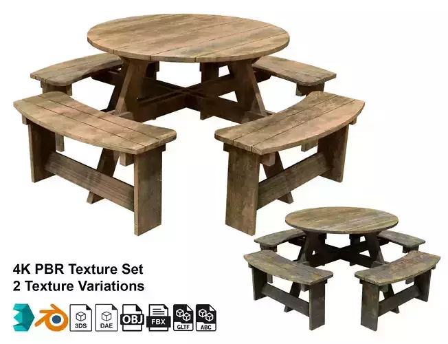 Picnic Bench 2-Old Version