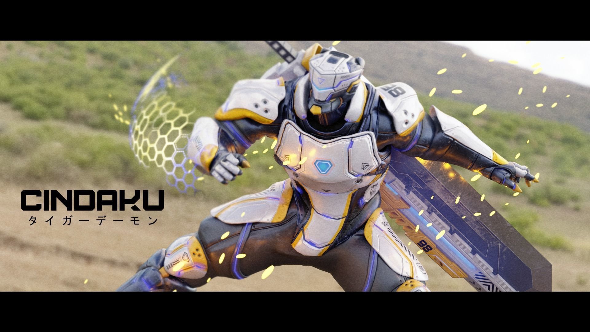 Low Poly - Cybernetic Soldier Cindaku Low-poly 3D model_19