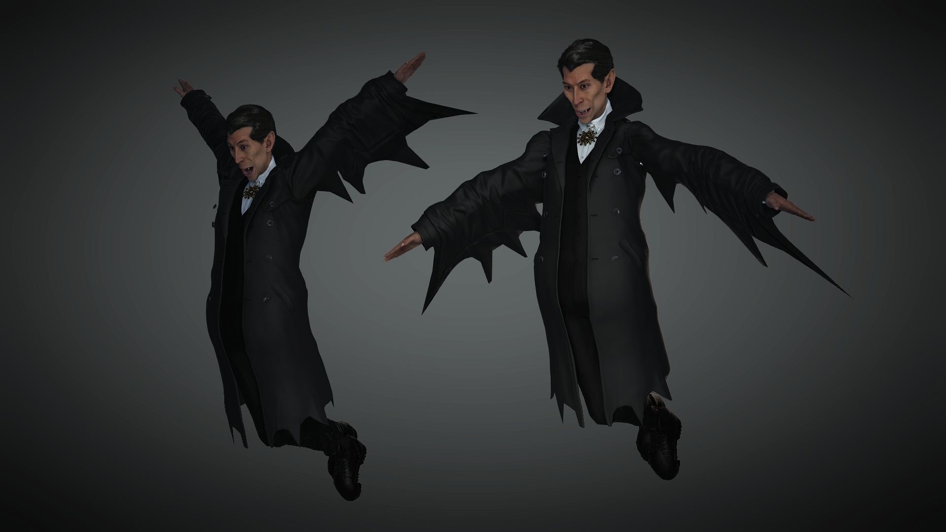 Vampire High quality character full Rigged and Animated 3D model_6