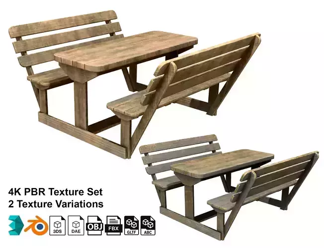 Picnic Bench 3-Old Version