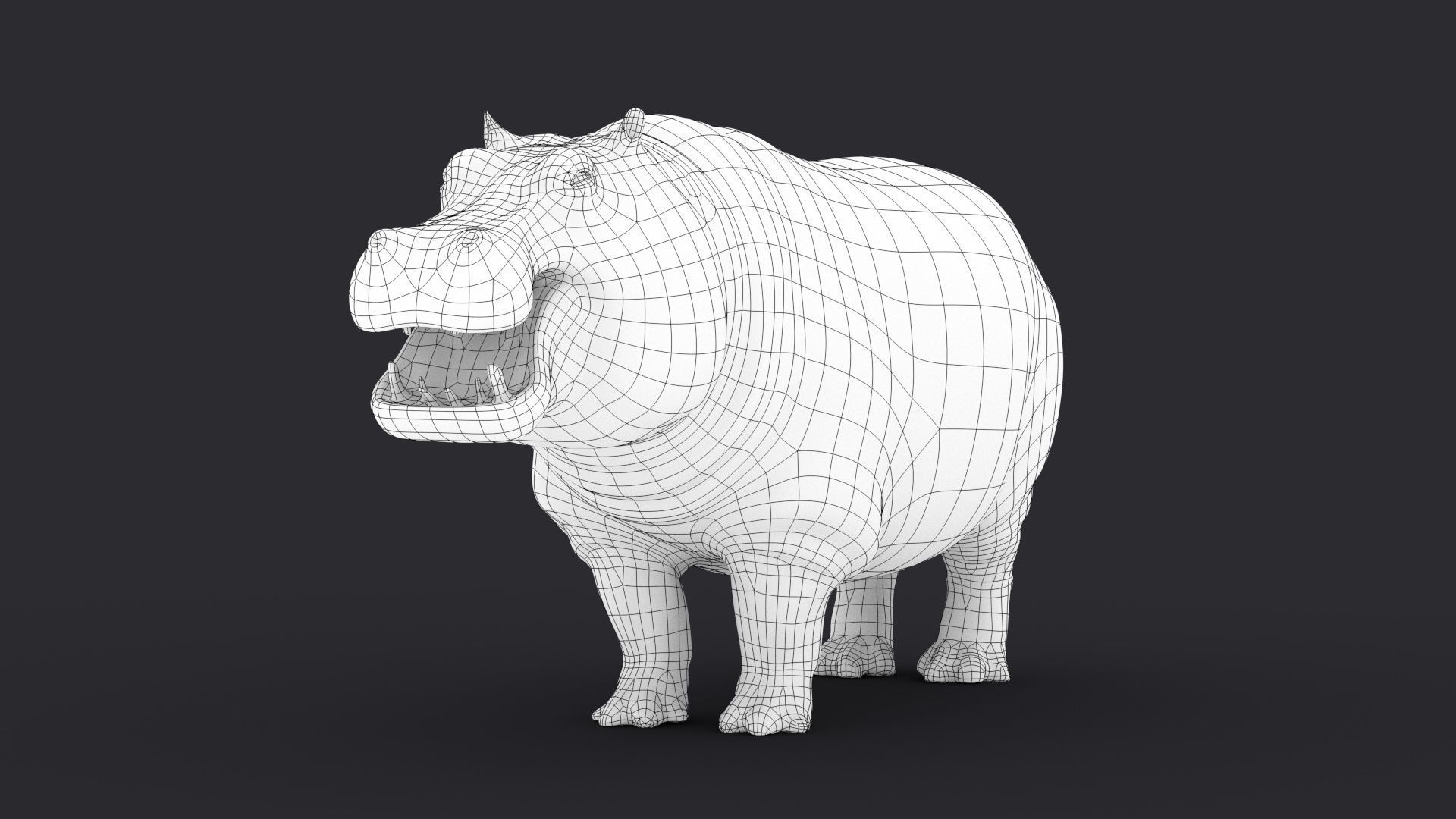 Hippopotamus 3D model_28