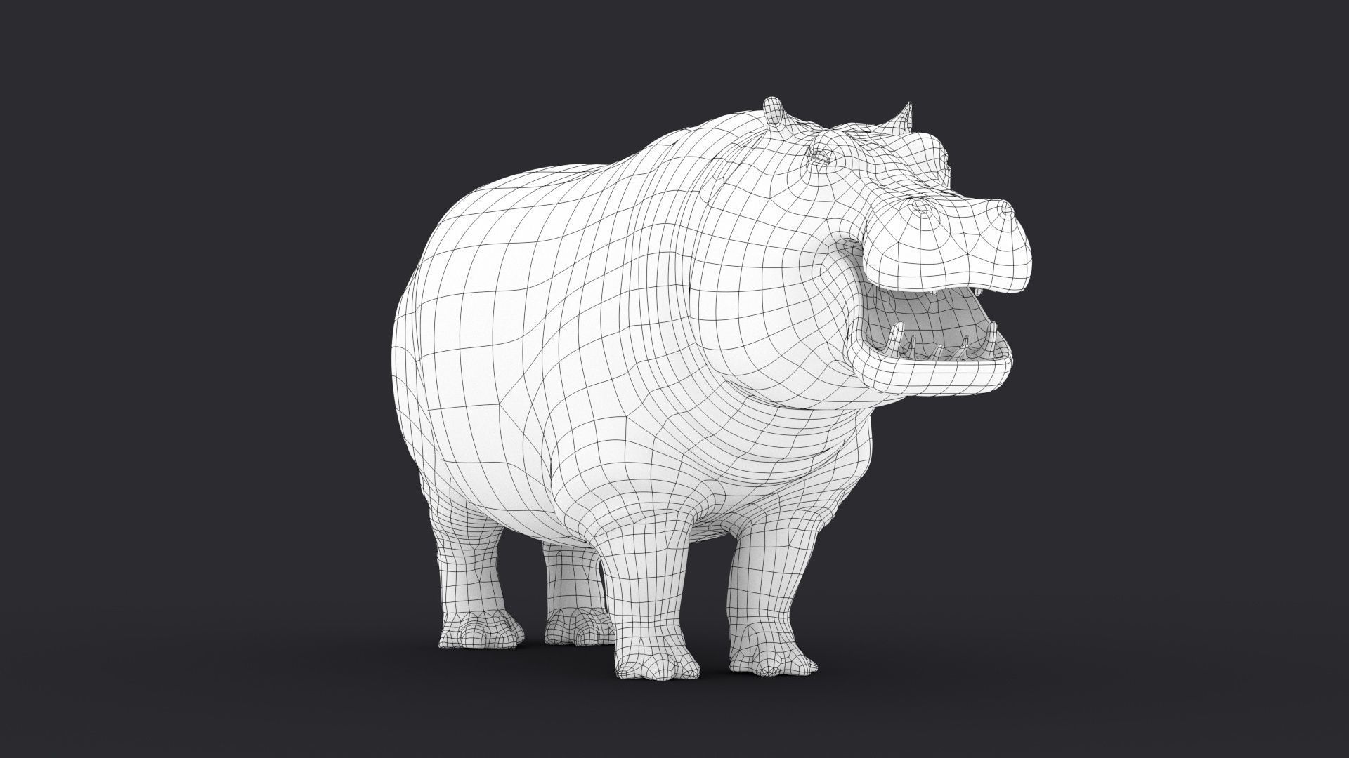 Hippopotamus 3D model_27