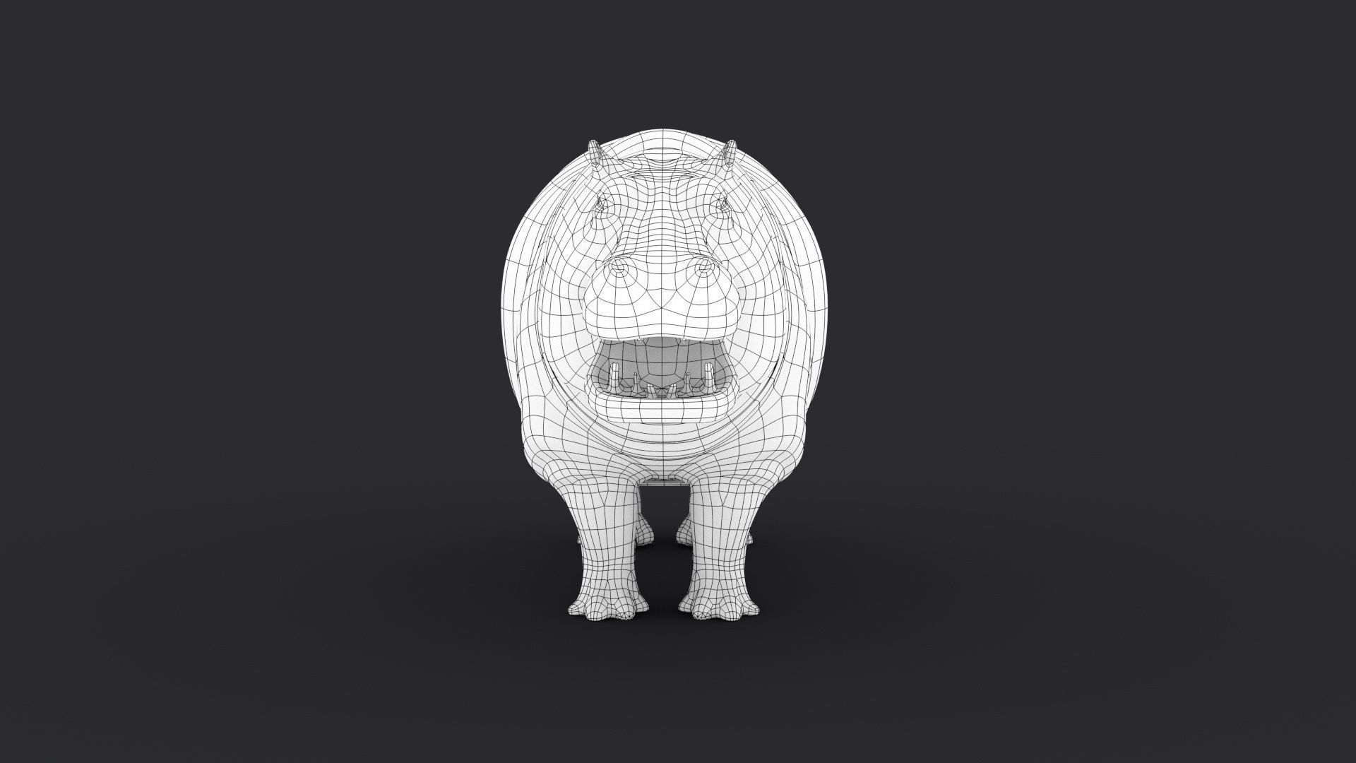 Hippopotamus 3D model_15