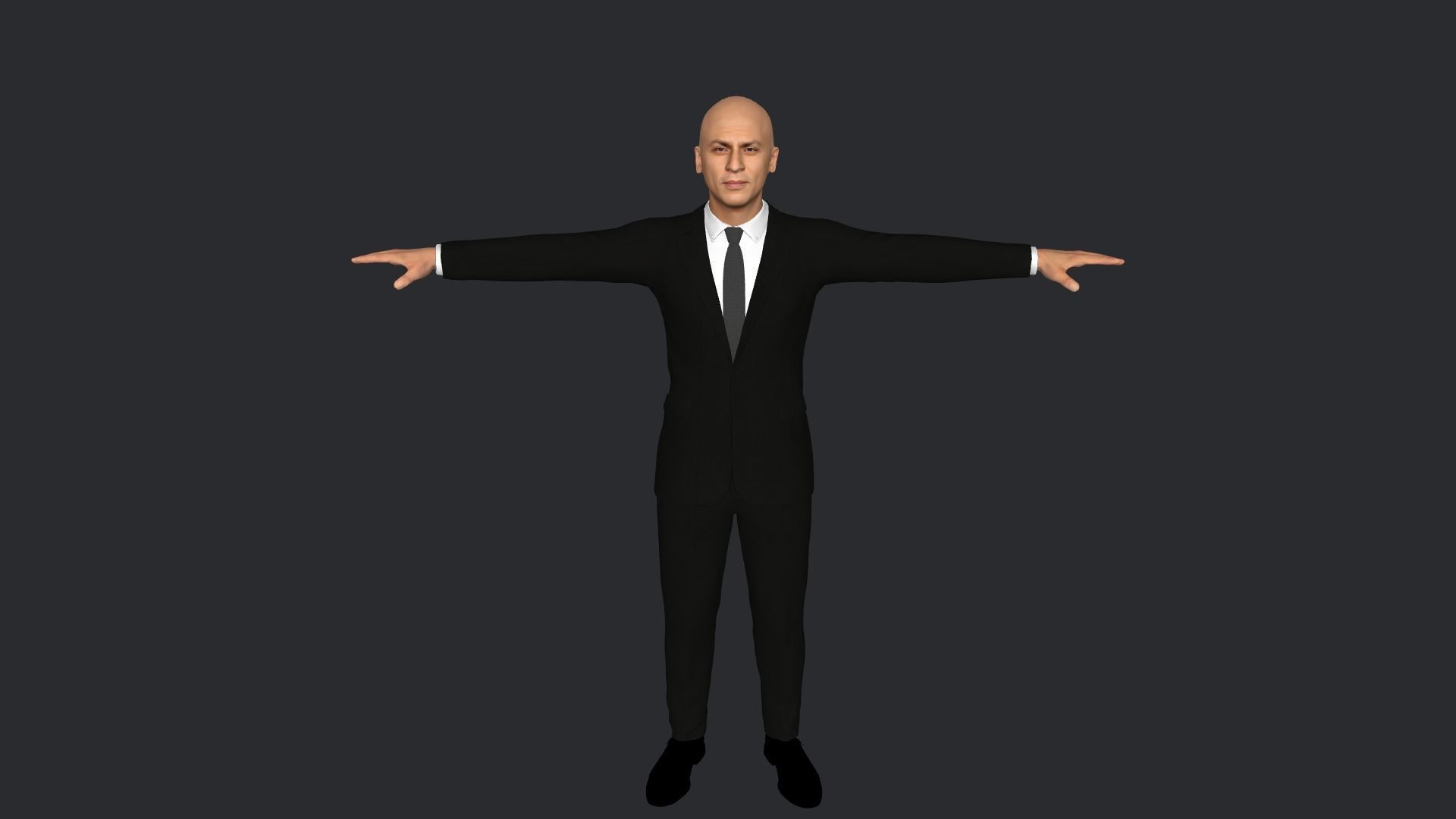 Shahrukh-Khan Hyper Realistic Full Body Rigged Character 3D model_24