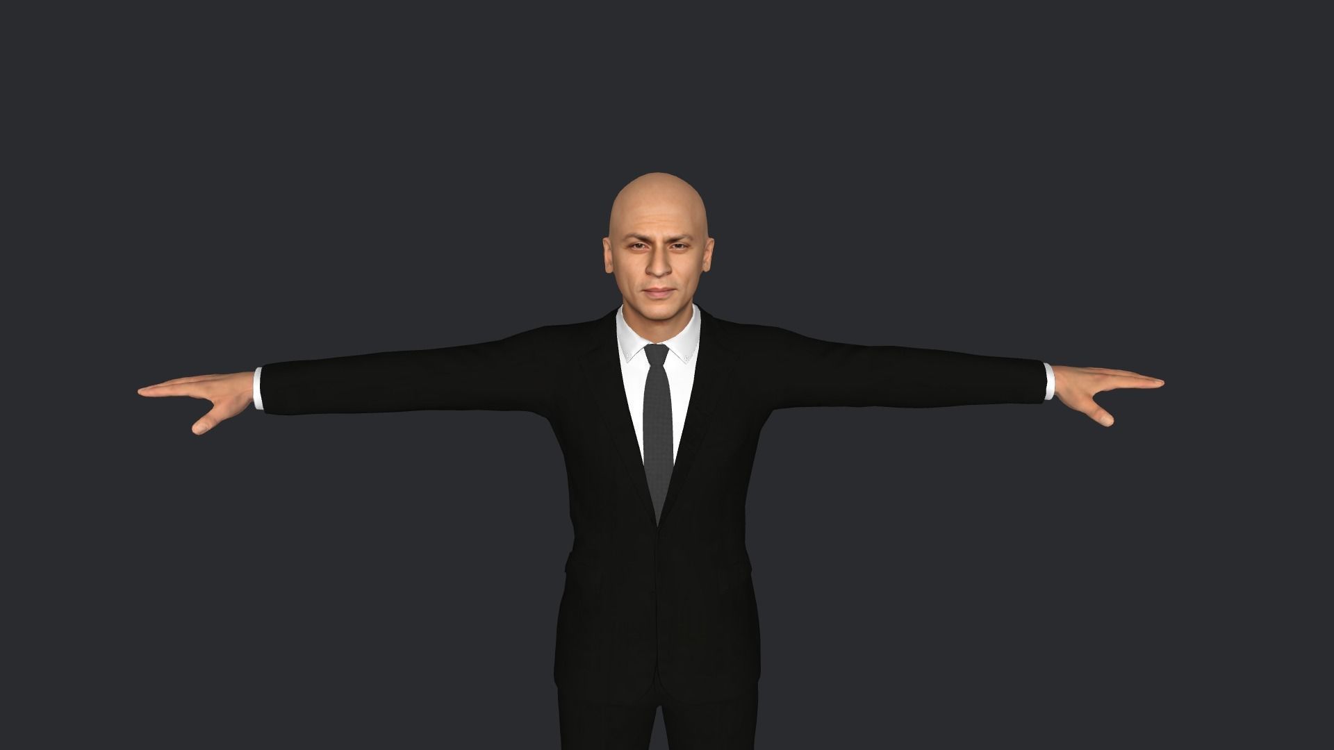 Shahrukh-Khan Hyper Realistic Full Body Rigged Character 3D model_22