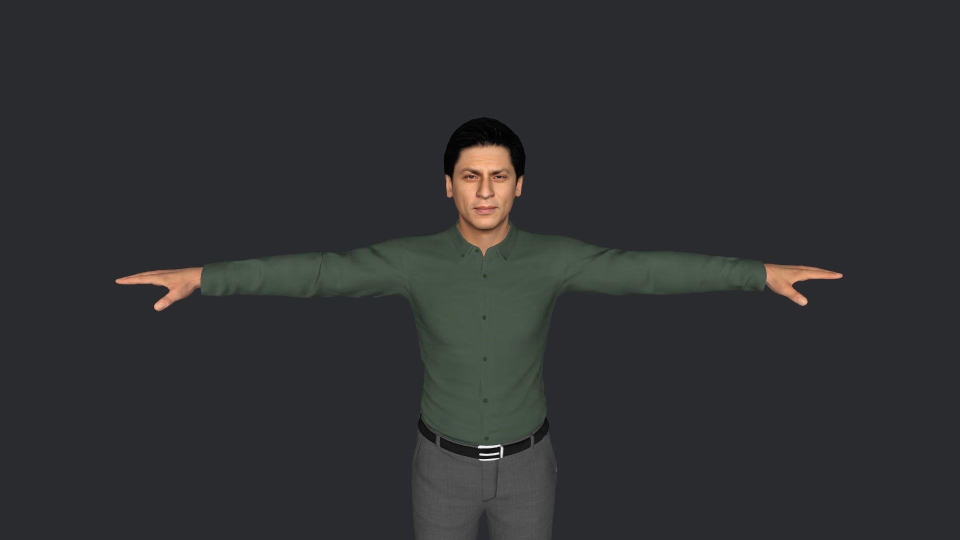Shahrukh-Khan Hyper Realistic Full Body Rigged Character 3D model_32