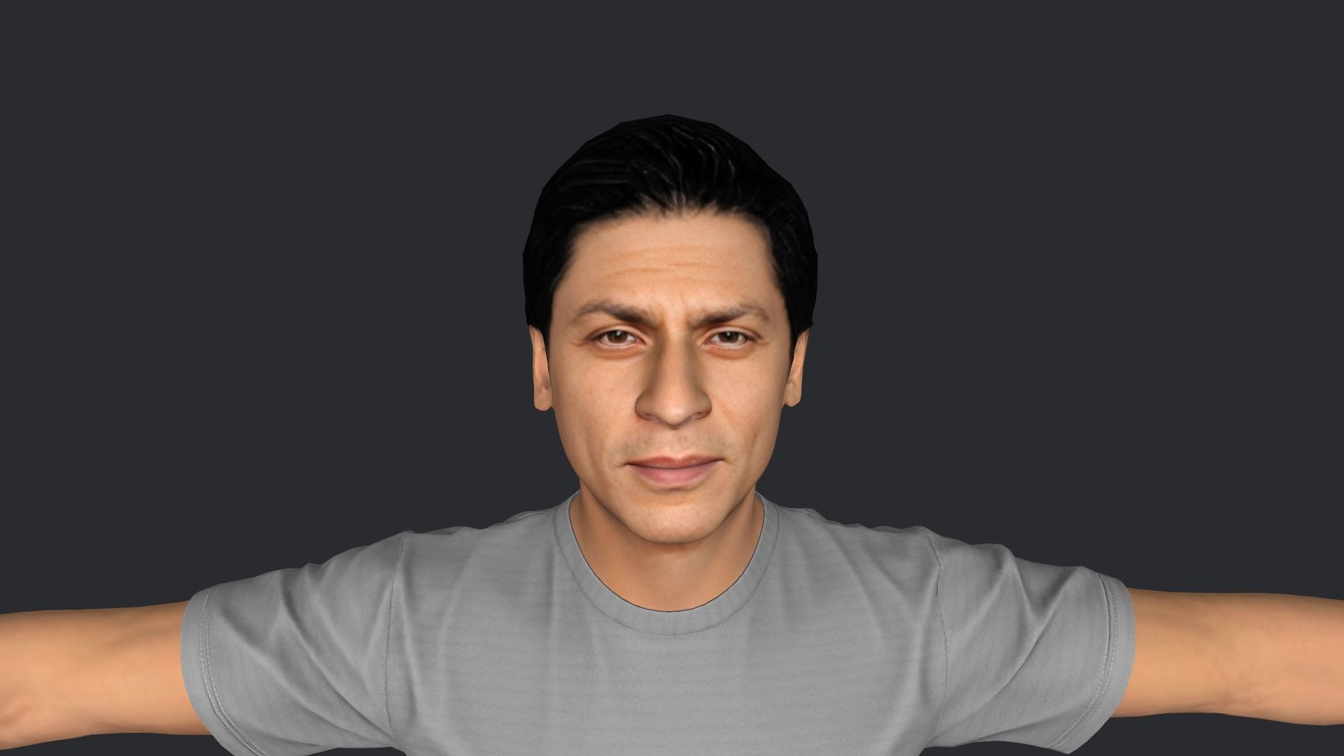 Shahrukh-Khan Hyper Realistic Full Body Rigged Character 3D model_16