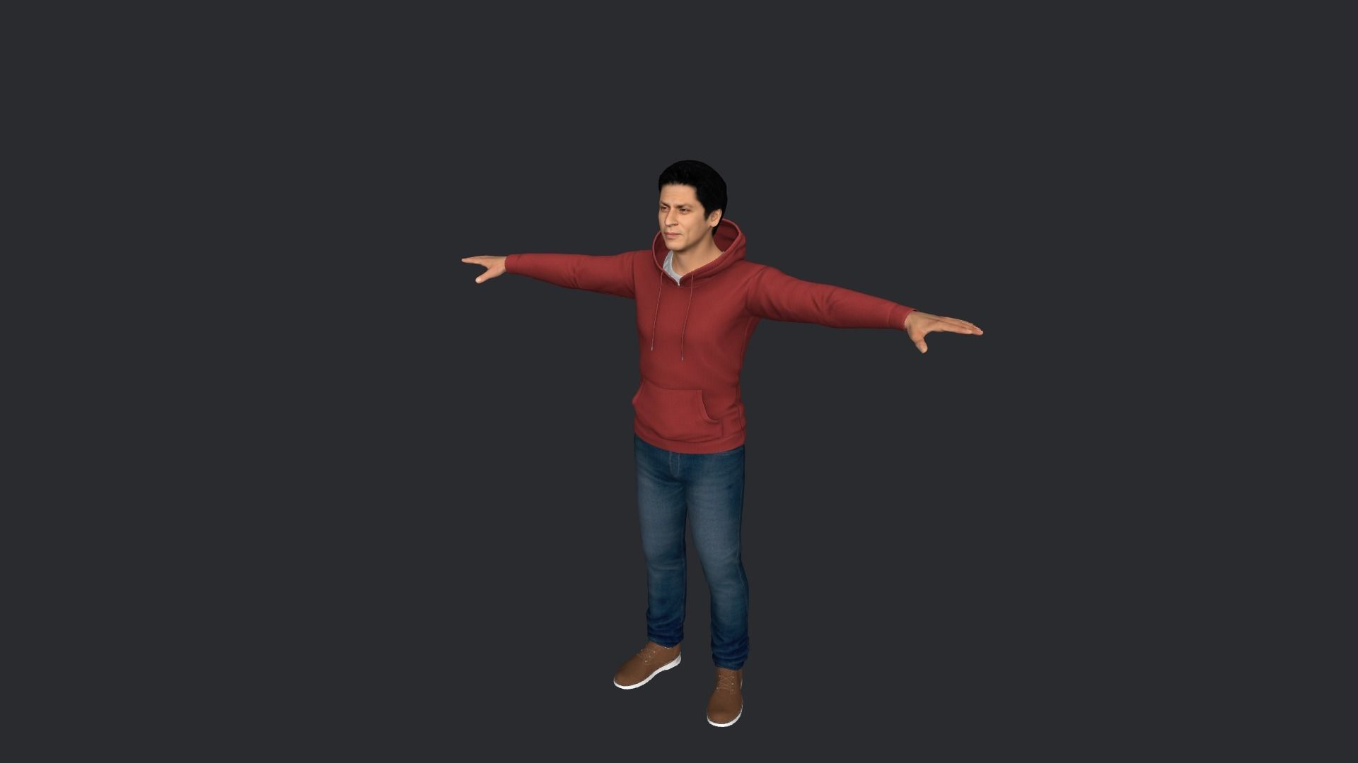 Shahrukh-Khan Hyper Realistic Full Body Rigged Character 3D model_14