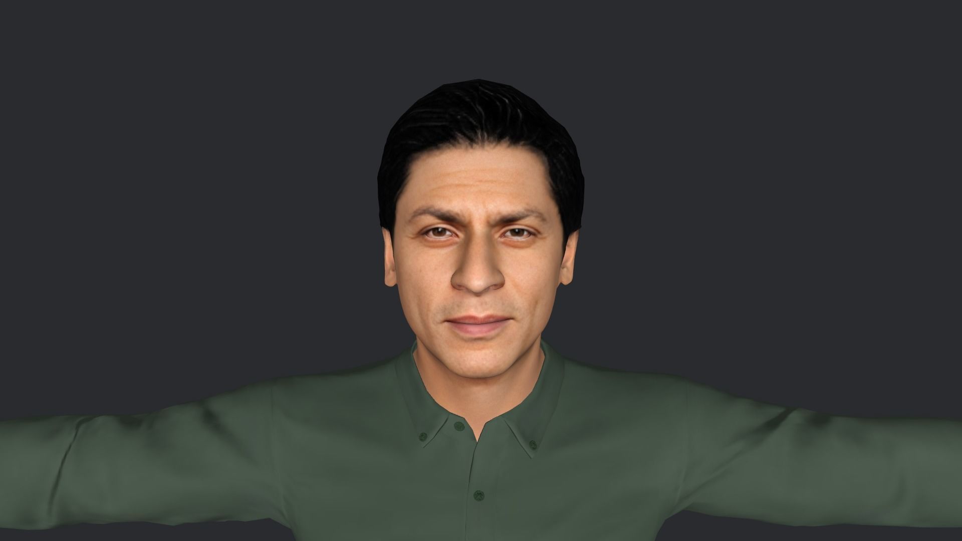 Shahrukh-Khan Hyper Realistic Full Body Rigged Character 3D model_31