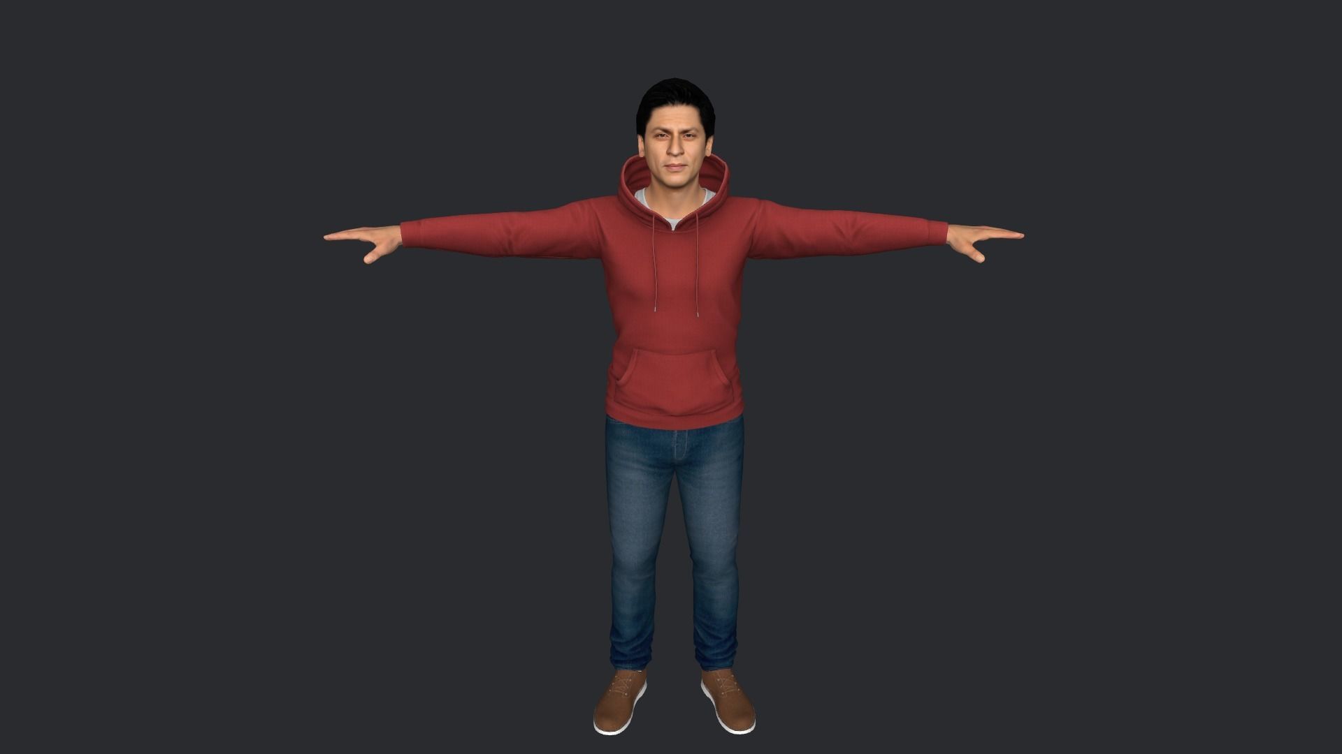 Shahrukh-Khan Hyper Realistic Full Body Rigged Character 3D model_13