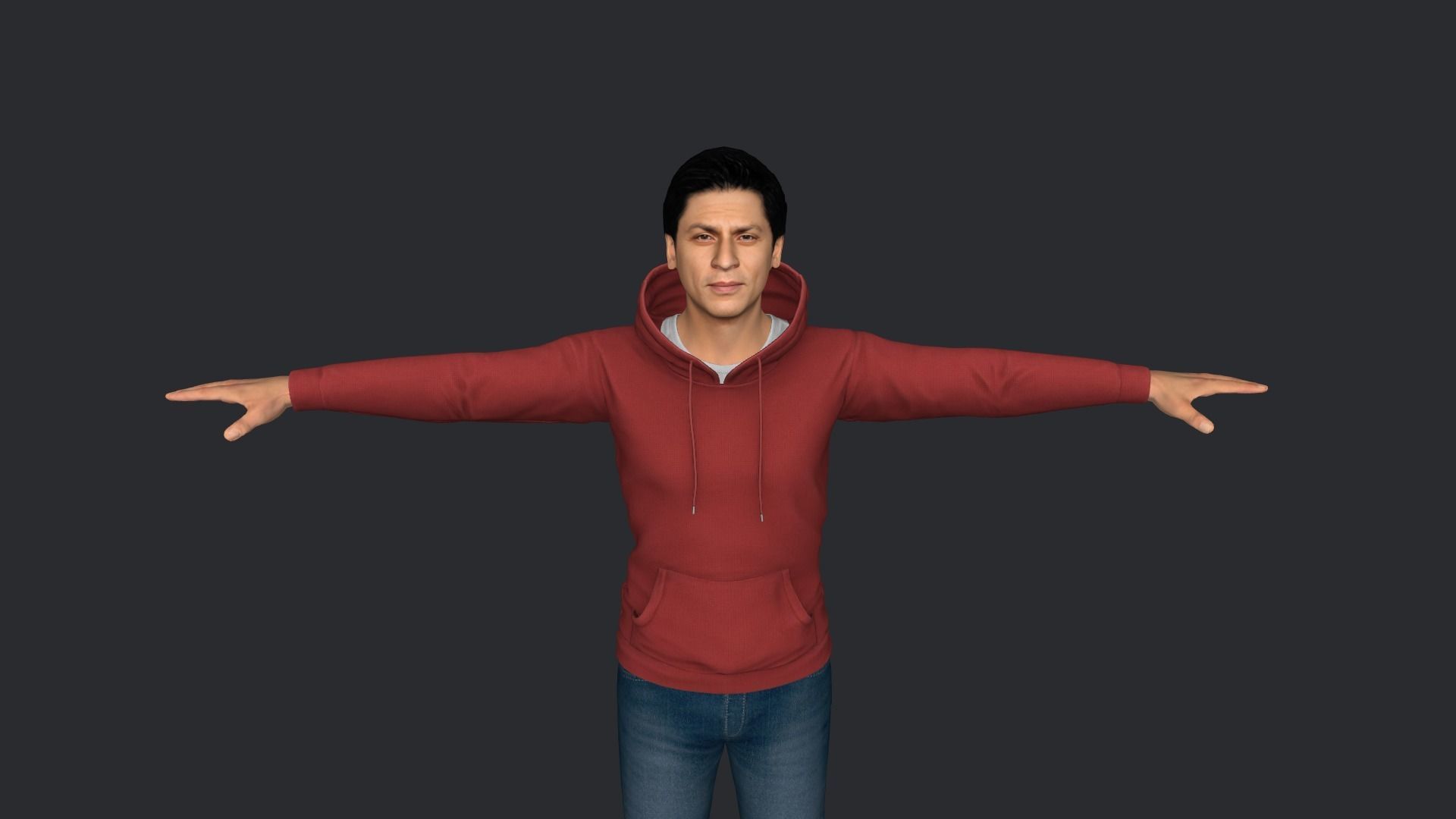 Shahrukh-Khan Hyper Realistic Full Body Rigged Character 3D model_11