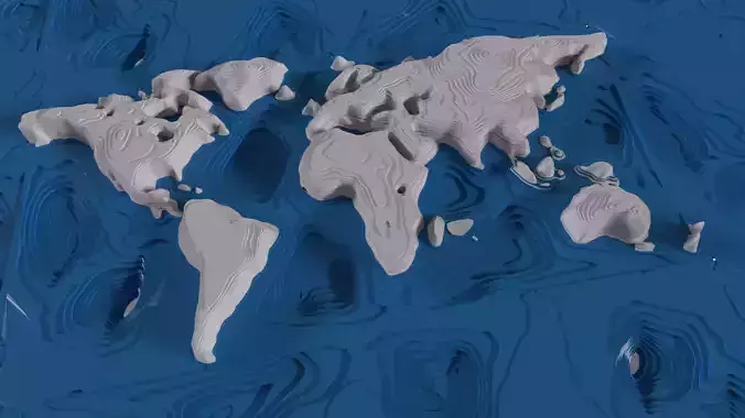 Topological World Map