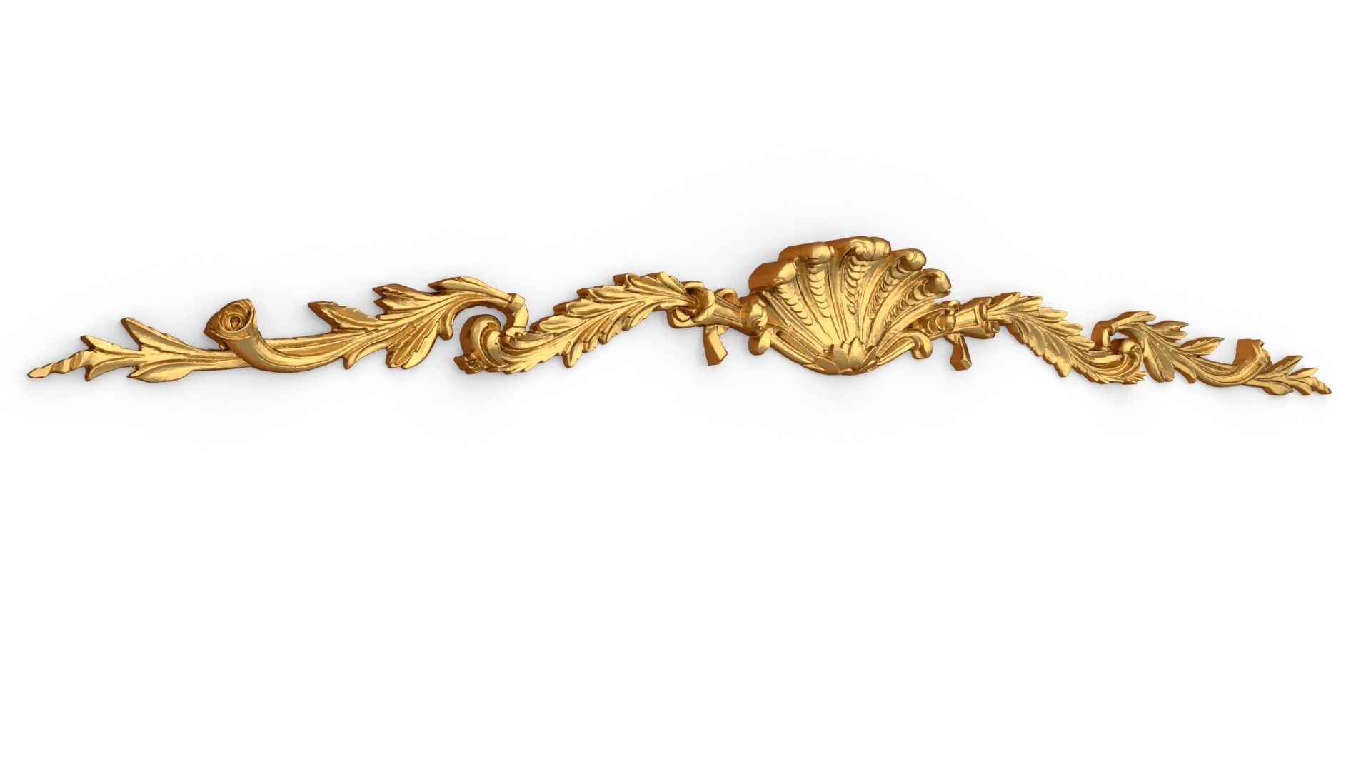 Classic carved decor ornament 388  3D model_1