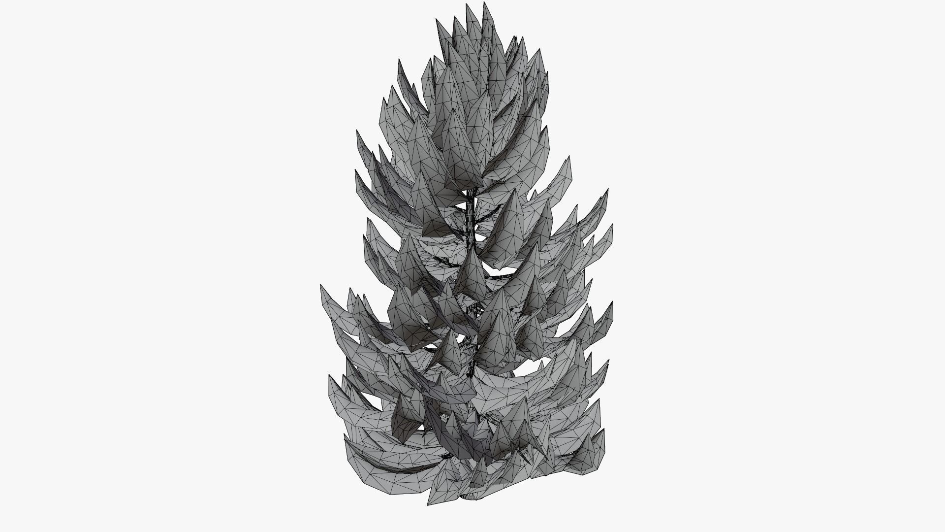 Pine v10 Low-poly 3D model_6