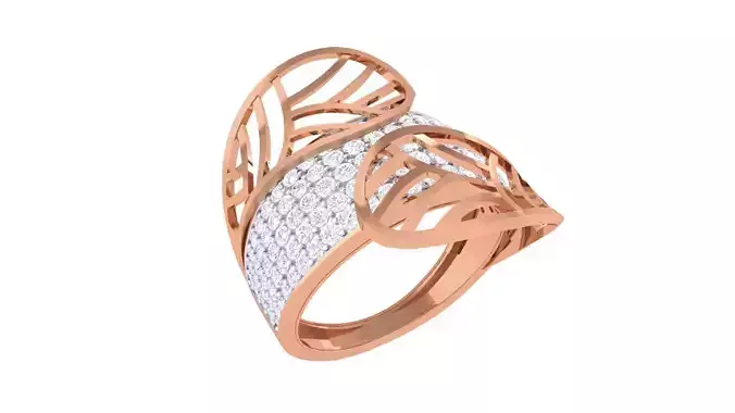 Ultra Vision Mesh Wire Band High Jewelry Diamond Cocktail Ring