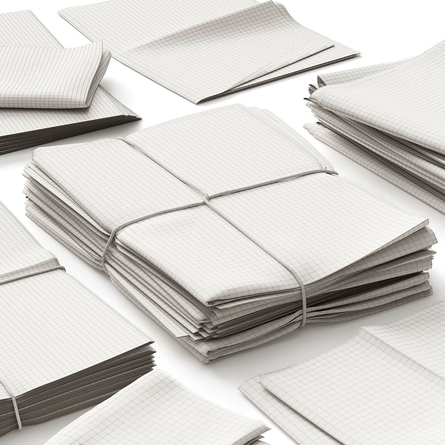 Newspapers 3D model_9