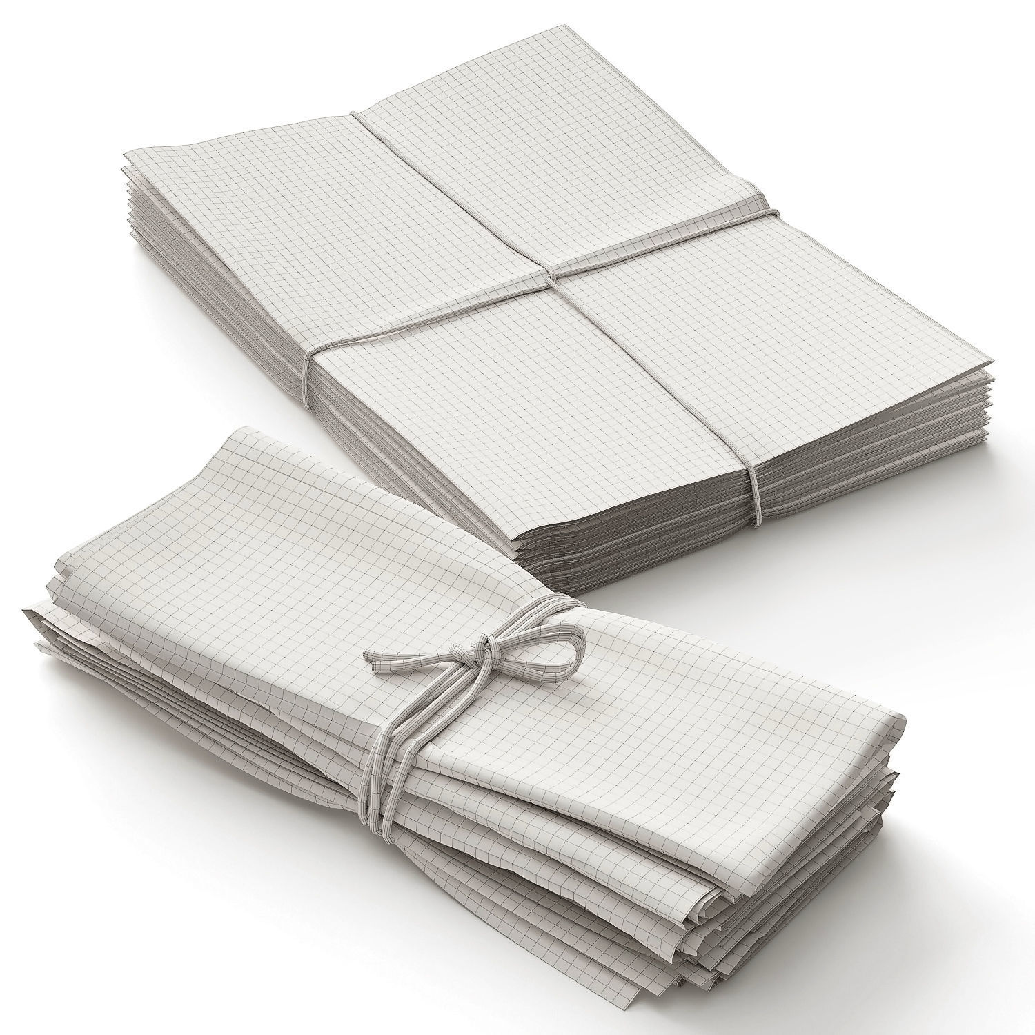 Newspapers 3D model_7