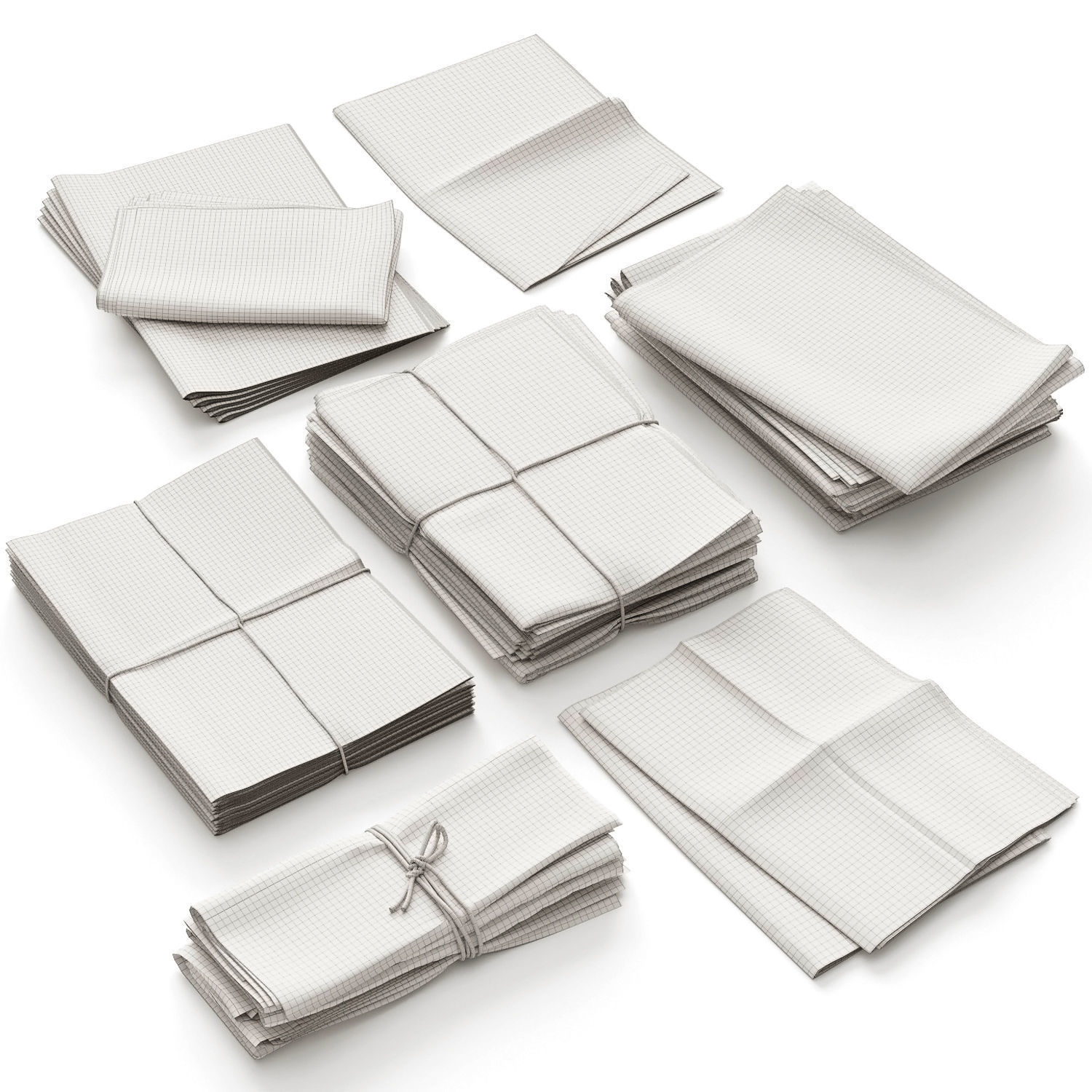 Newspapers 3D model_5