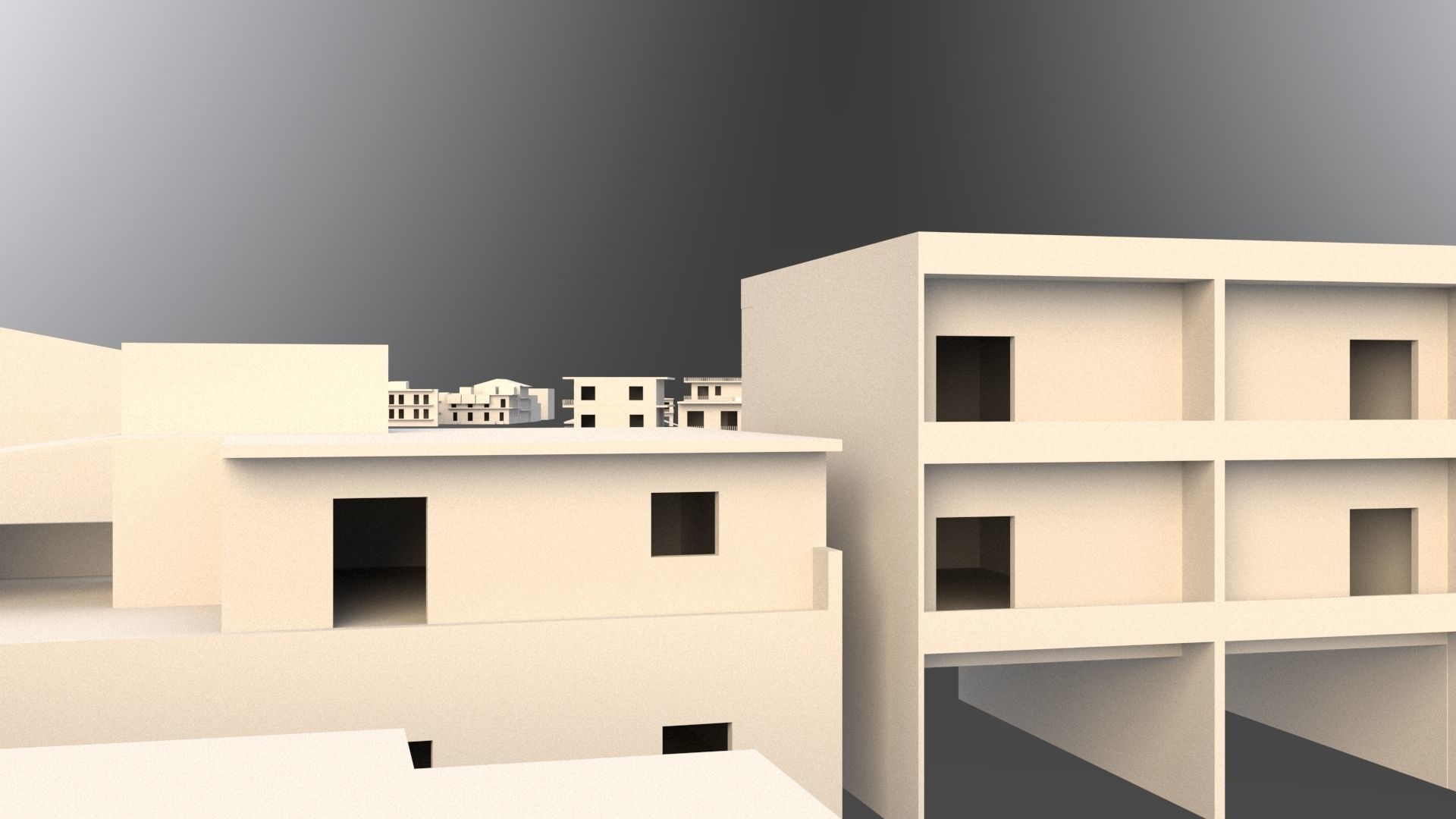 A bunch of houses and neighborhoods 3D model_5