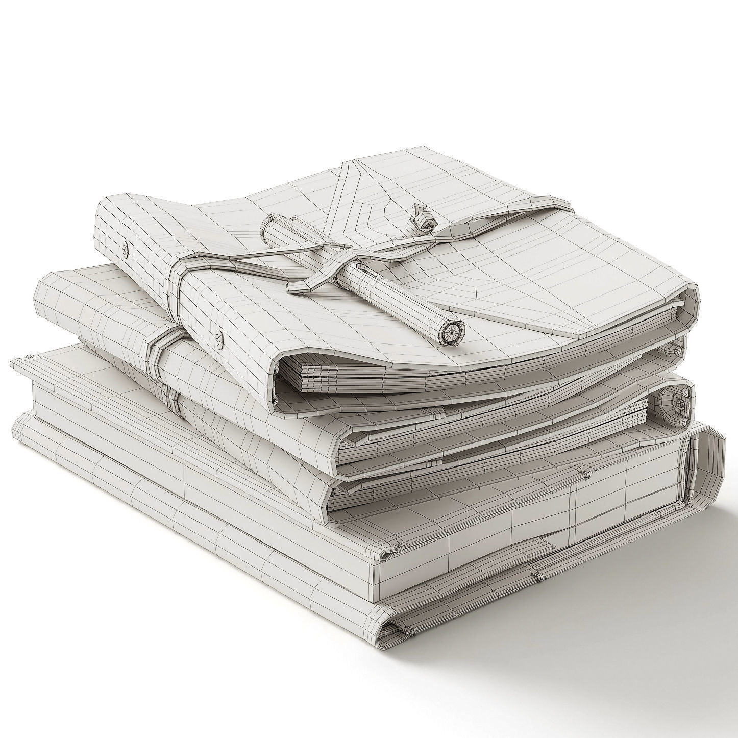 leather planner 3D model_6