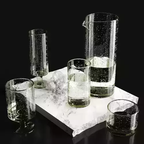 through glass 3D model
