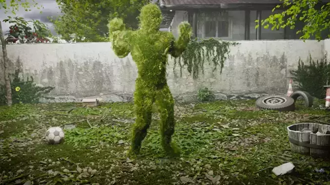 Grass man and his world