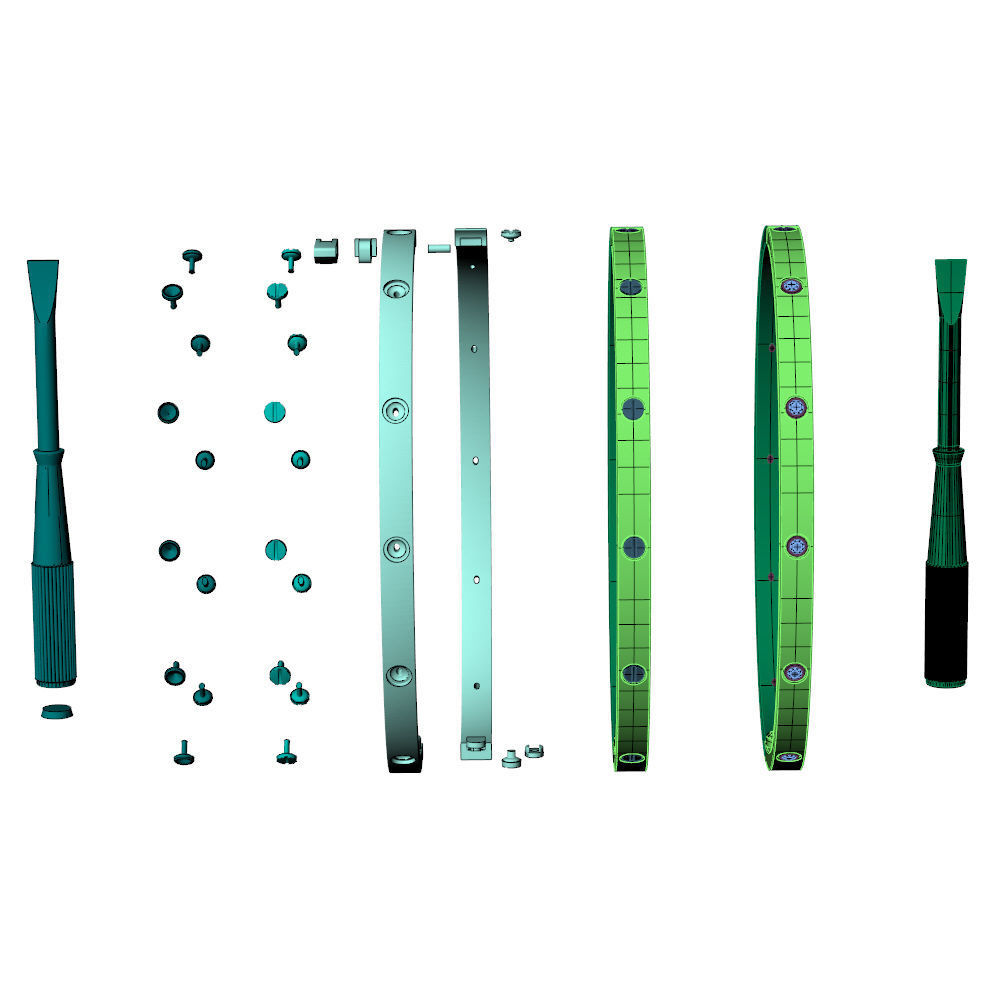 Love Small C Bracelet 14 cm 3D print model_11