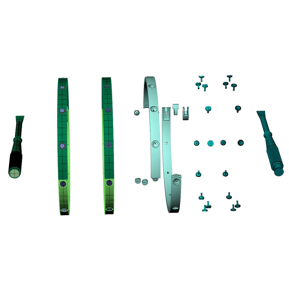 Love Small C Bracelet 14 cm 3D print model_15