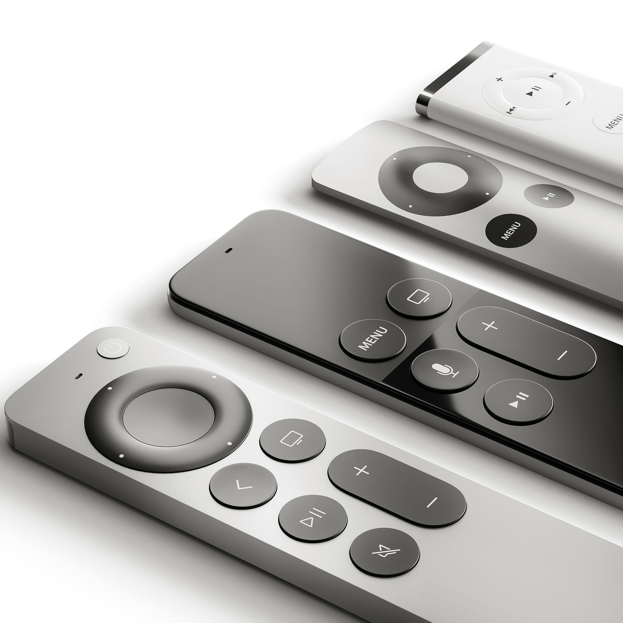 Apple TV collection 3D model_4