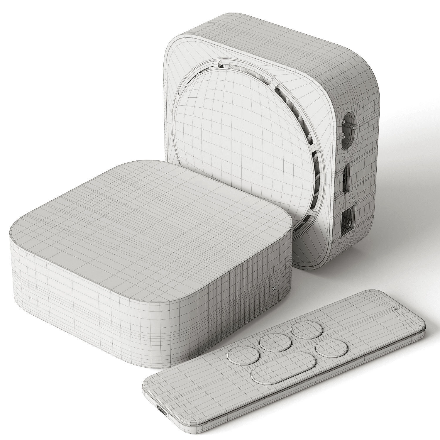 Apple TV collection 3D model_5