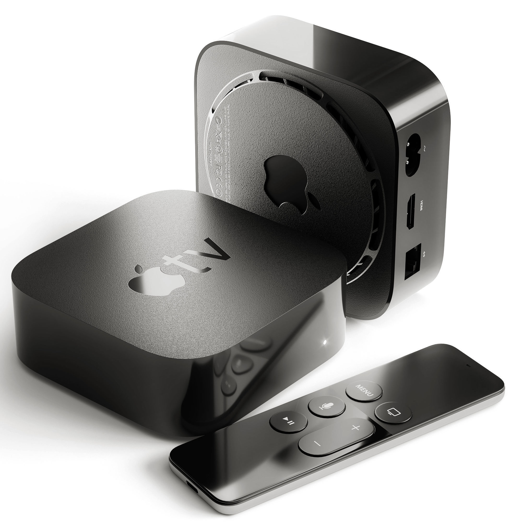 Apple TV collection 3D model_3